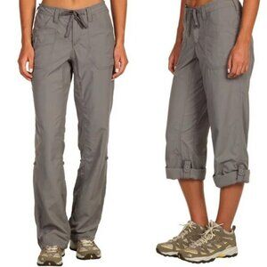THE NORTH FACE Womens Sz 14 Gray Horizon Tempest Convertible Capri to Long Pants